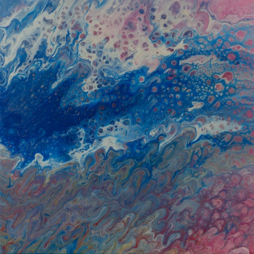 De reis der Zielen — acryl op doek